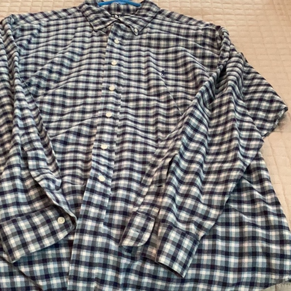Men’s plaid, Ralph Lauren shirt size L - Picture 4 of 7
